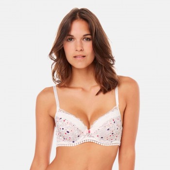 Бял Сутиен с подплънки DANSE AVEC MOI Бял Сутиен с подплънки DANSE AVEC MOI