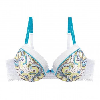 Цветен сутиен с повдигащ ефект Sugar Turquoise  Цветен сутиен с повдигащ ефект Sugar Turquoise