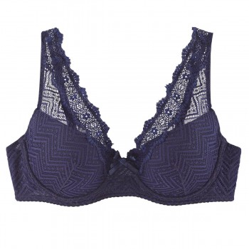 Тъмно син сутиен с подплънки PAPOTAGES MARINE Тъмно син сутиен с подплънки PAPOTAGES MARINE