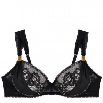 Черен сутиен с подплънки  HYMNE A L'AMOUR Черен сутиен с подплънки  HYMNE A L'AMOUR