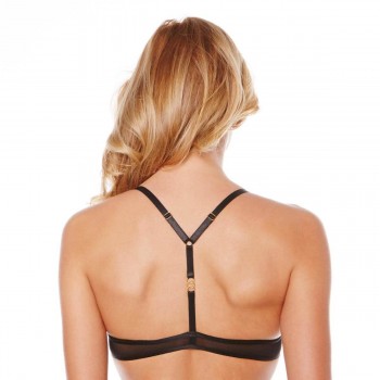 Сутиен с повдигащ ефект в черно и червено TENTATION Сутиен с повдигащ ефект в черно и червено TENTATION