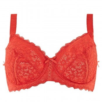 Сутиен за голям бюст в оранжево ELENA ORANGE Сутиен за голям бюст в оранжево ELENA ORANGE