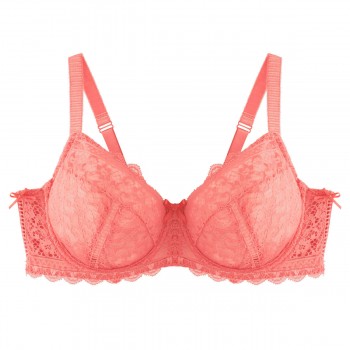 Сутиен за голям бюст в цвят праскова ELENA PECHE  Сутиен за голям бюст в цвят праскова ELENA PECHE