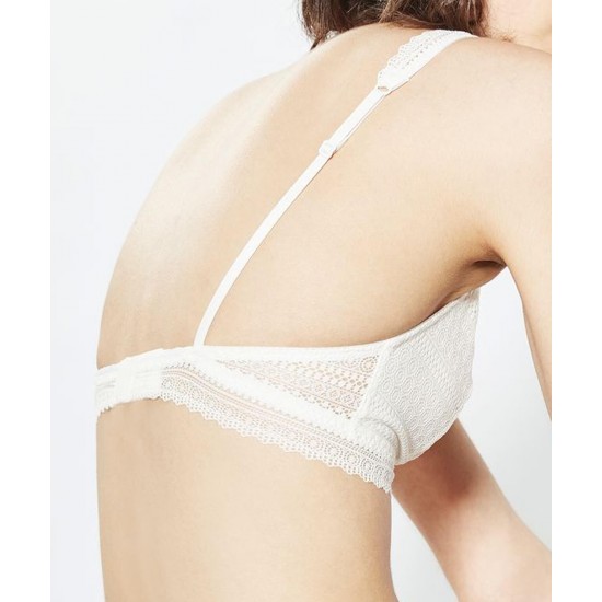 Бял дантелен сутиен Bralette IVORY Бял дантелен сутиен Bralette IVORY