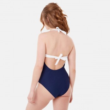 Тъмносин цял бански IDOLE