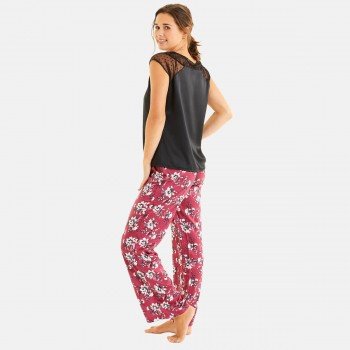 ТОП на пижама с къс ръкав PIVOINE