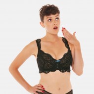 Черен сутиен за голям бюст RIVALE