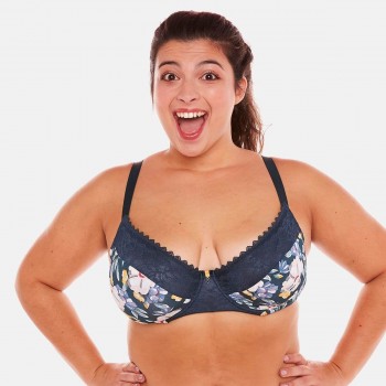 Сутиен за голям бюст в синьо EVE Сутиен за голям бюст в синьо EVE