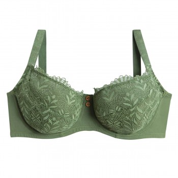 Сутиен за голям бюст в зелено OLIVE Сутиен за голям бюст в зелено OLIVE