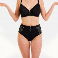 Черни бикини с восока талия ELIXIR