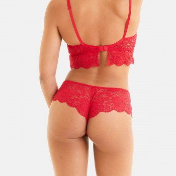 Дантелени бразилианки в червено FAHRENHEIT Дантелени бразилианки в червено FAHRENHEIT