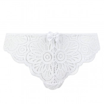 Бели прашки с флорална дантела PANAME Бели прашки с флорална дантела PANAME