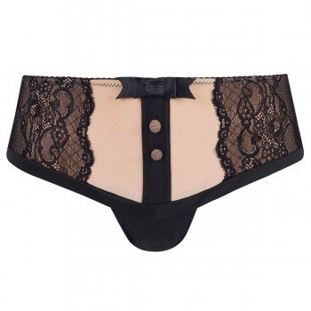 Дантелени боксерки с телесен микрофибър SoChic  Дантелени боксерки с телесен микрофибър SoChic