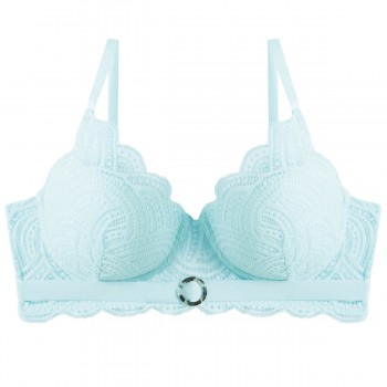 Сутиен с подплънки в пастелно синьо DEESSE Сутиен с подплънки в пастелно синьо DEESSE