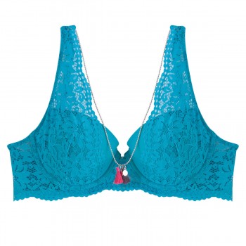 Сутиен с подплънки в тюркоазено ELDORADO Сутиен с подплънки в тюркоазено ELDORADO