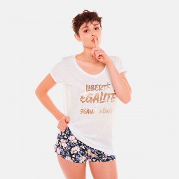 Бяла тениска BEAUX NENES Бяла тениска BEAUX NENES